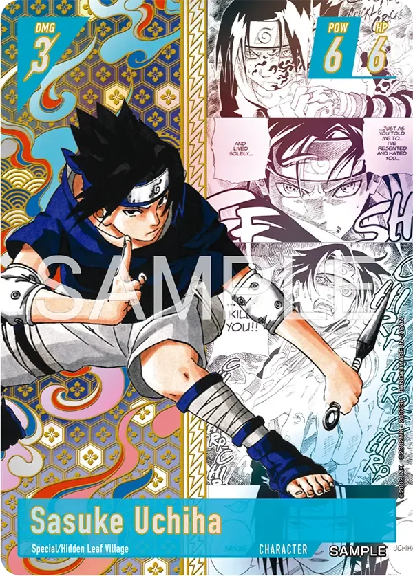 NARUTO CARD GAME card 3 shown on Bandai's official site