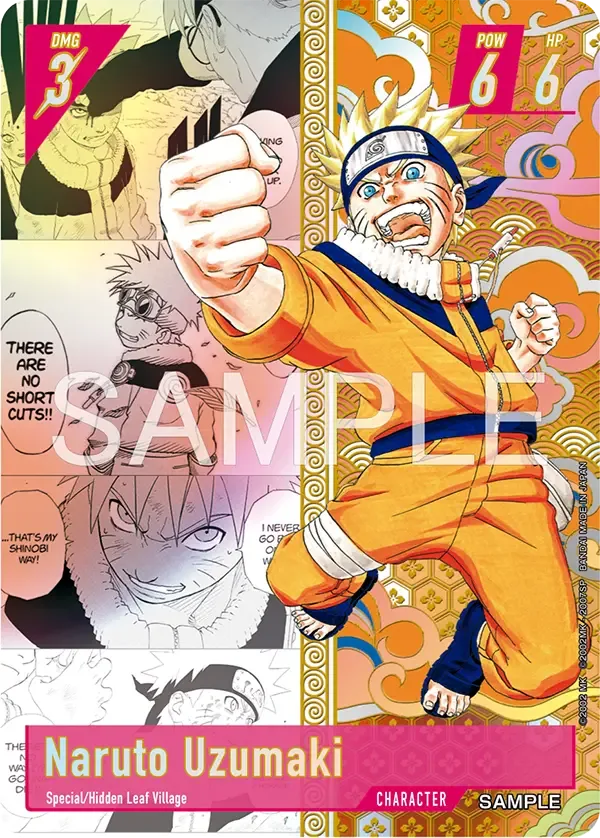 NARUTO CARD GAME card 4 shown on Bandai's official site